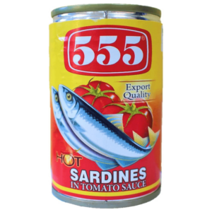 555 Sardine in sos de tomate picant