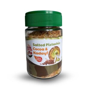 Cremă Dubai de fistic sărat cu cacao și kataif